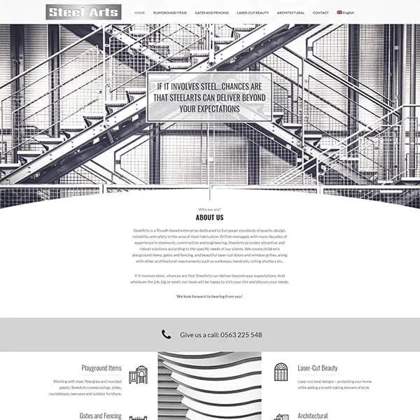 Industrial company website