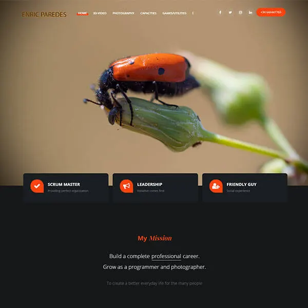 Photography and content website