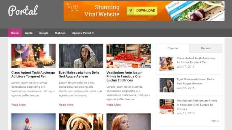 Enlarged theme screenshot