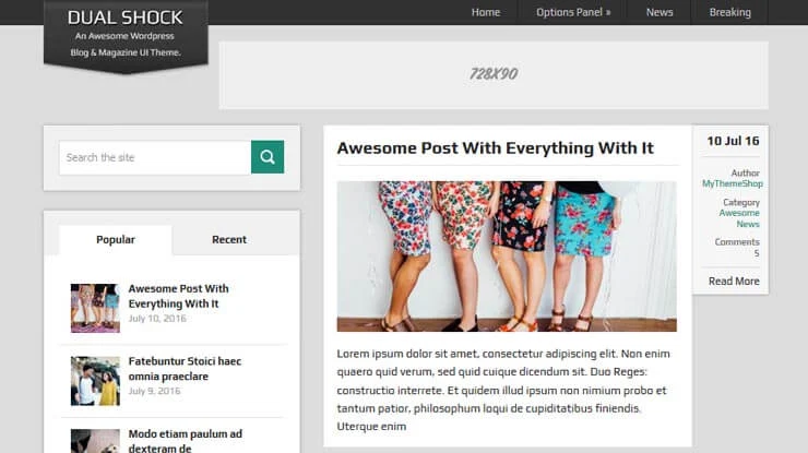Enlarged theme screenshot