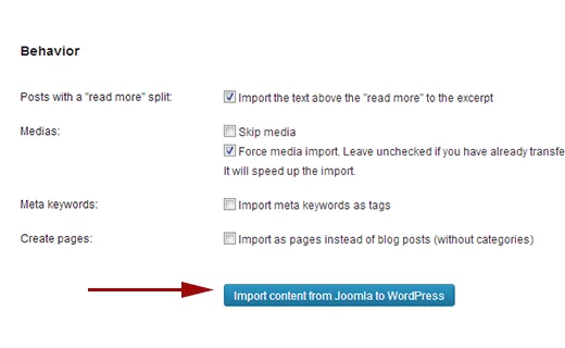 Migrate a Joomla website to WordPress 3